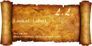 Laskai Lehel névjegykártya